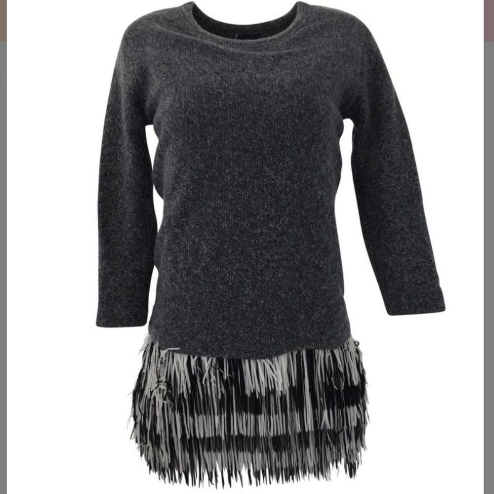 J. Crew Fringe Sweatershirt dress